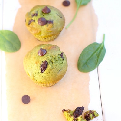Chocolate Chip Spinach Muffins