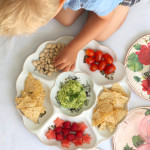 how to have an indoor picnic with gluten free tortillas, vegetables and guacamole!