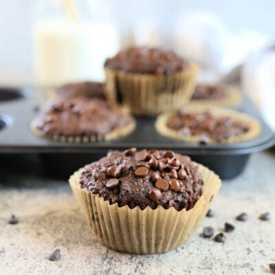 Wholesome Flourless Chocolate Muffins (No Banana)