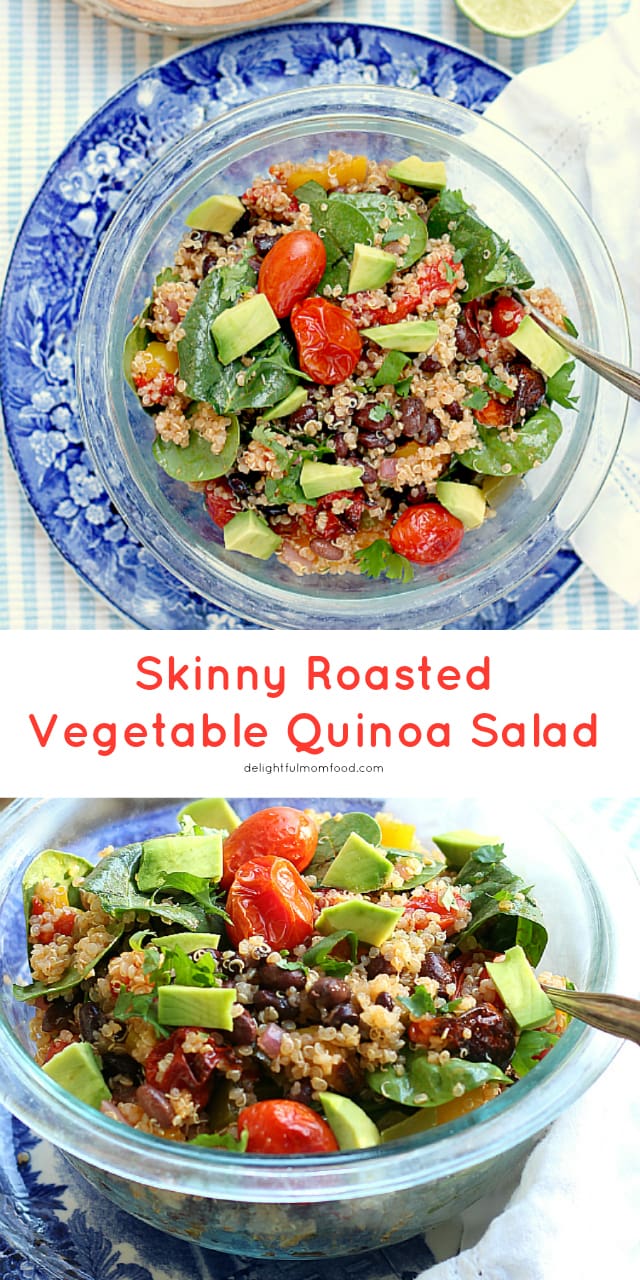 Skinny Roasted Vegetable Quinoa Salad