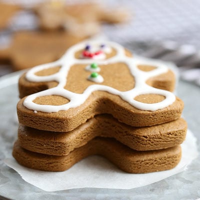 Vegan Gingerbread Man Cookies (Gluten Free)
