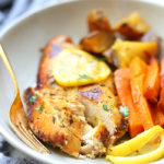 Honey lemon chicken slowly cooked in the slow cooker frees up cooking space and valuable time! The chicken is infused with a marinade of turmeric, honey, lemon and oil creating a delicious meal with a slightly sweet side. #honey #lemon #chicken #recipe #glutenfree #healthy #crockpot #slowcooker | Delightful Mom Food