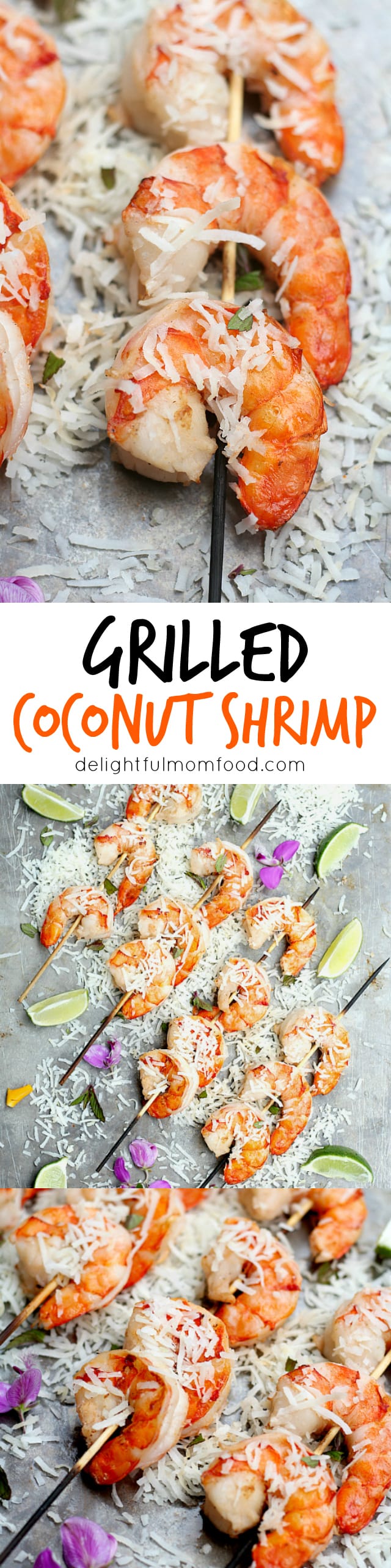 Coconut milk shrimp skewers recipe