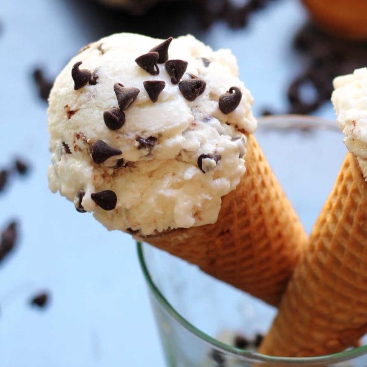 delicious yogurt ice cream recipe in cones