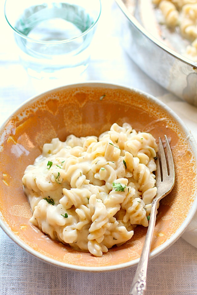 Skillet Mac and Cheese Made With Goat Cheese