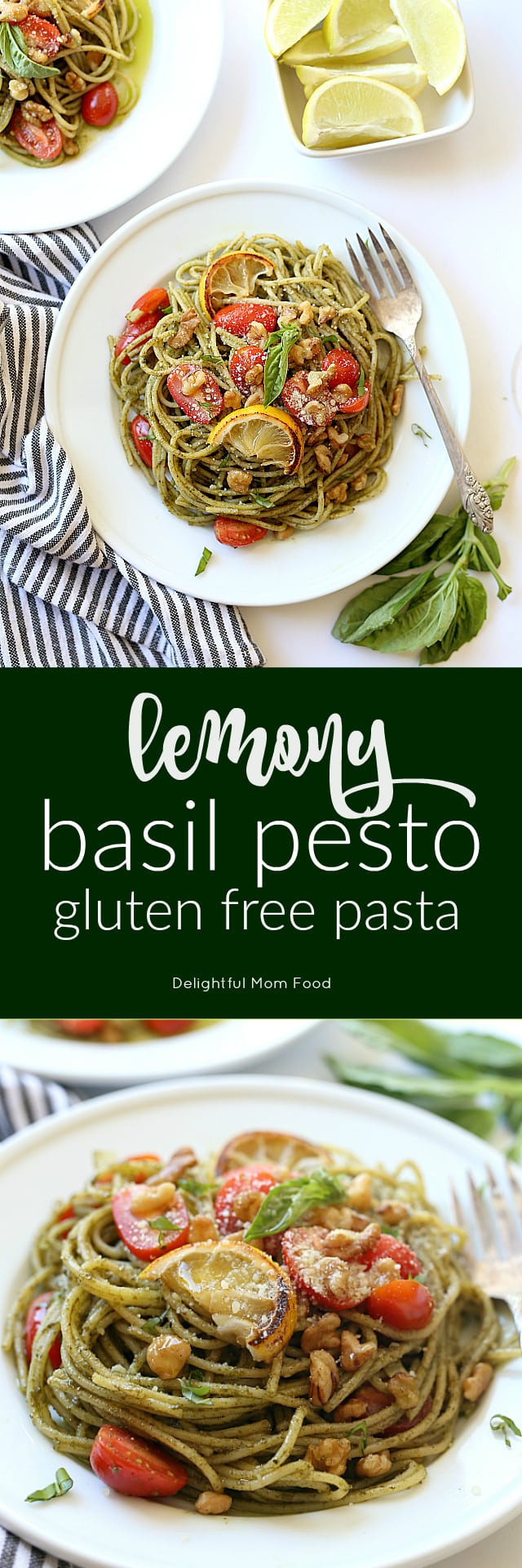 Lemony Basil Pesto Pasta Recipe