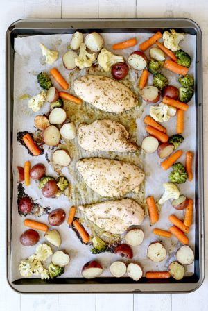 Sheet Pan Chicken And Vegetables | Delightful Mom Food