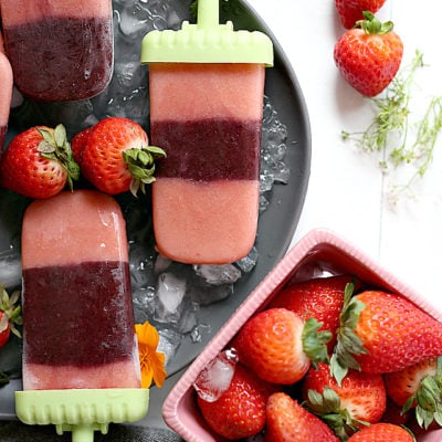 Strawberry Popsicle’s Packed With Squash & Kale Vegetables