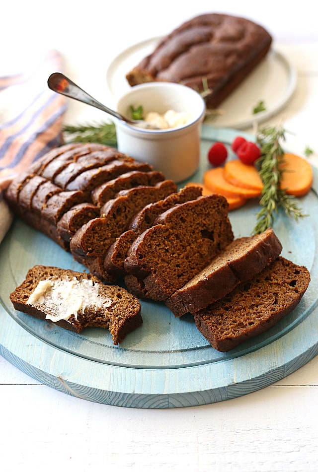 Butternut squash flax bread with sweet whipped cinnamon spice butter