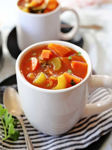 sweet potato stew in a cup