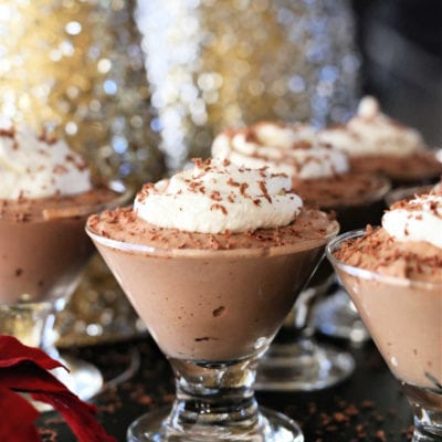 Chocolate Mousse Infused With Kahlua and Cream