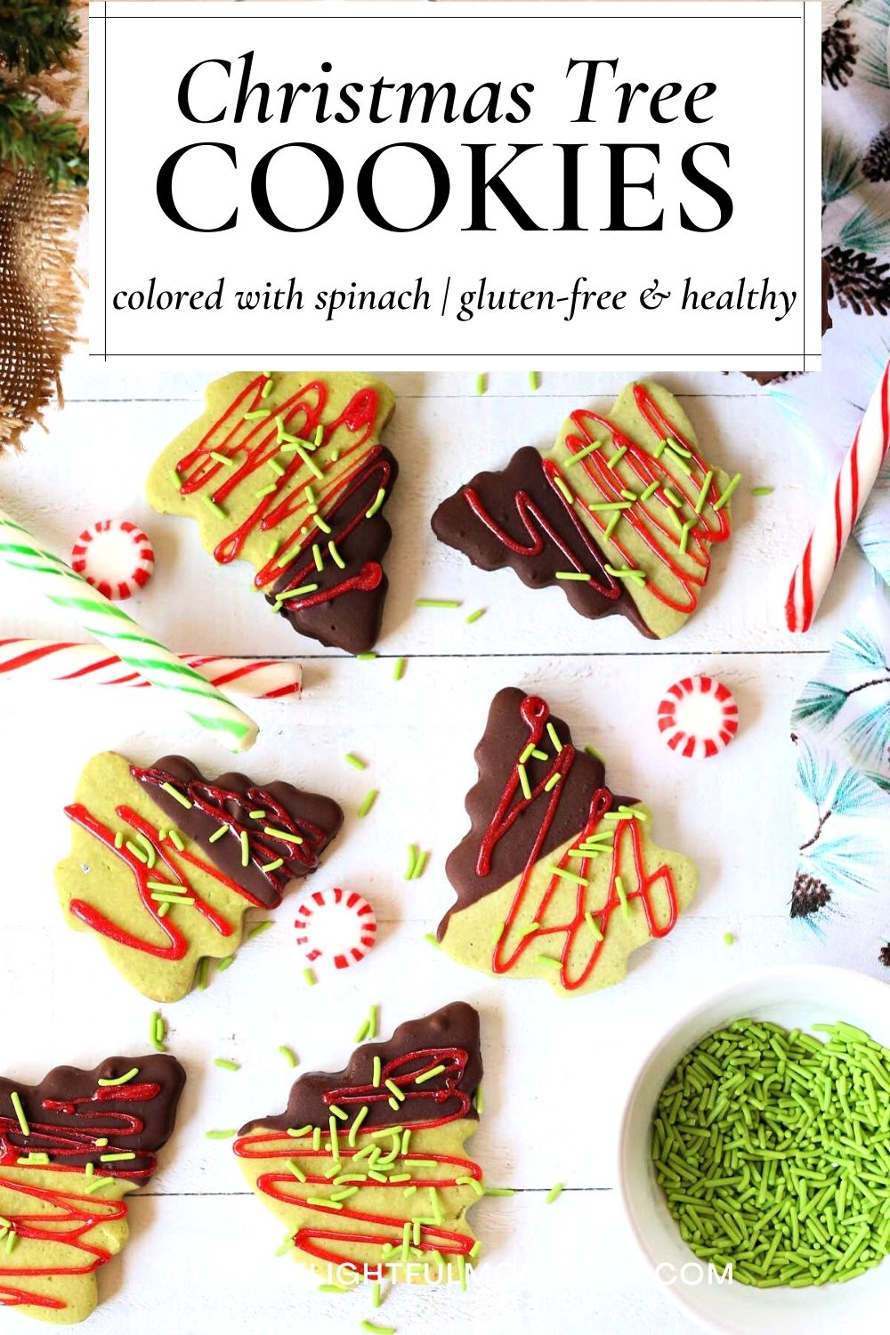 You will want to makea double batch of these vegan and gluten free Christmas sugar cookies because they are quick to prepare and won't last long in a large crowd! Colored with spinach, they are a favorite healthy holiday cookie recipe! 