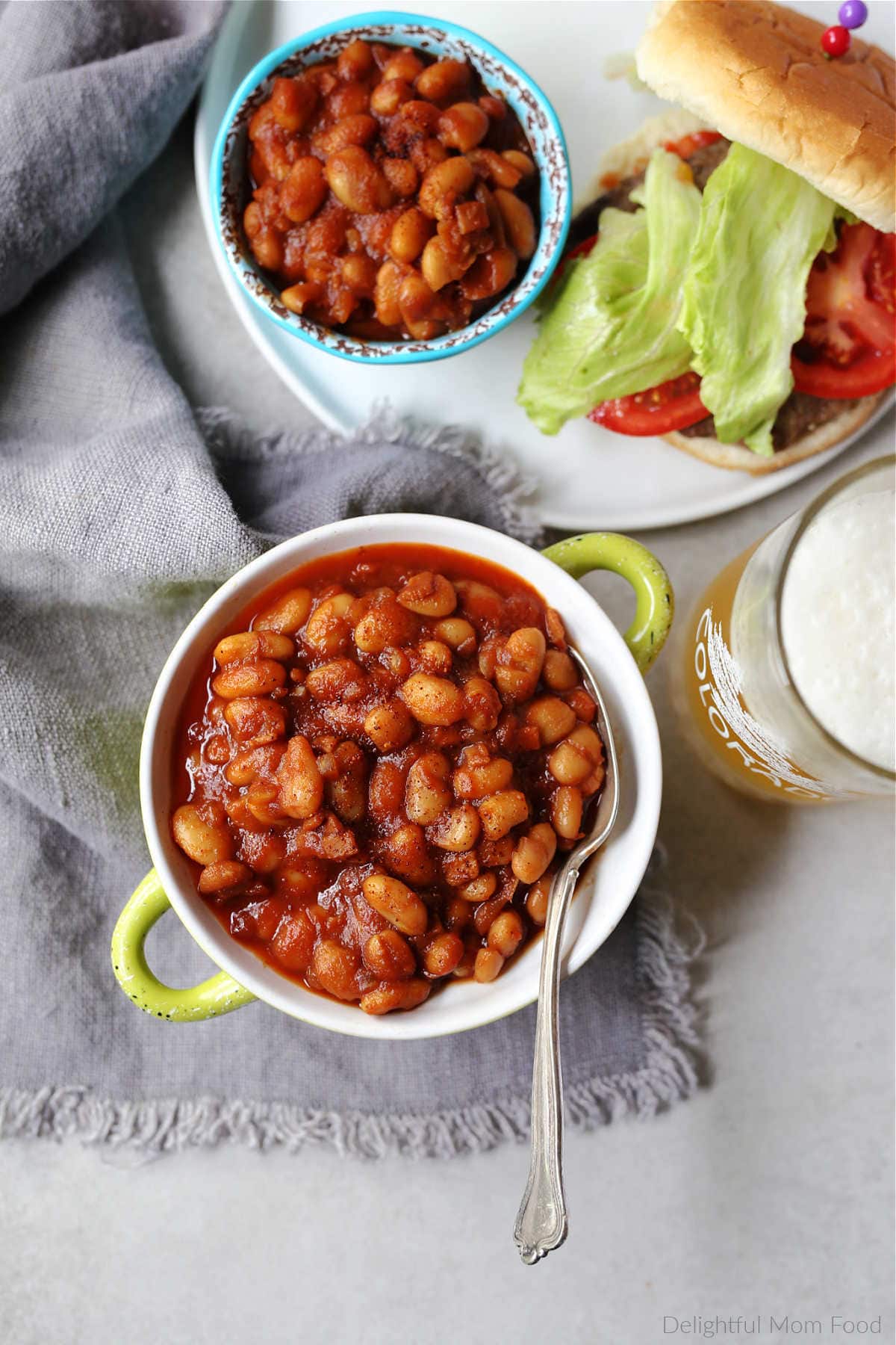 gluten free baked beans and burgers