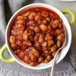 gluten free baked beans in a bowl