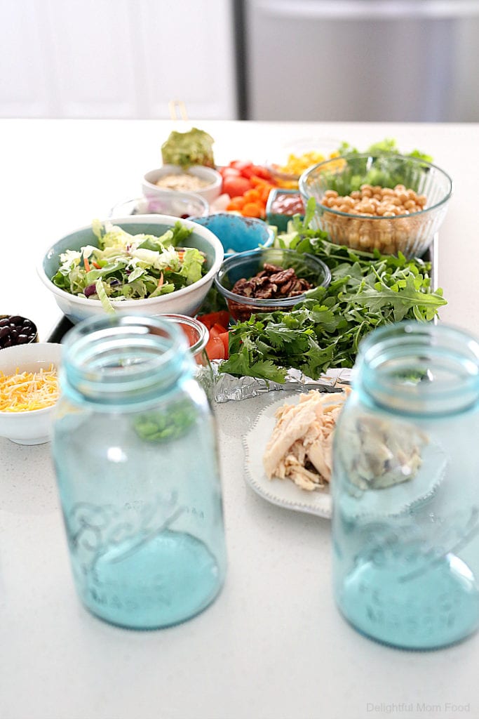 Meal Prep Salad Ideas In A Mason Jar Delightful Mom Food