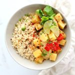 Sweet and spicy ginger pineapple chicken! This tender slow cooker pineapple chicken freezer meal takes little effort and is great for busy lives! #mealprep #chicken #pineapplechicken #ginger #glutenfree #healthy #quick #slowcooker #crockpot #dinner #recipe #entree | Recipe at Delightful Mom Food