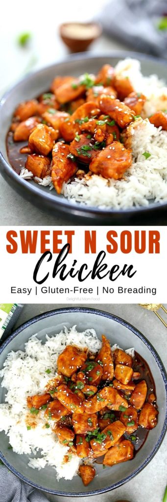 Easy Sweet and Sour Chicken Without Breading - Delightful Mom