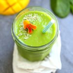 The BEST Green Smoothie Recipe! A healthy and easy green smoothie made with spinach, parsley, mango and pineapple. This green smoothie recipe can be turned into a smoothie bowl too. It hydrates, energizes, is delicious and has the option for adding supplements for more nutrition! #greensmoothierecipe #drink #beverage #smoothie #breakfast #healthy #easy #best #green #smoothie #glutenfree #vegan #mango #spinach | Delightful Mom Food