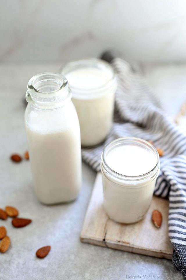DIY Almond Milk Recipe - Delightful Mom Food - Simple Healthy Recipes