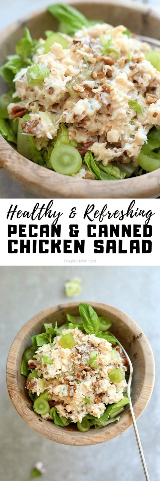 Pecan Chicken Salad - Delightful Mom Food - Simply Healthy Gluten-Free