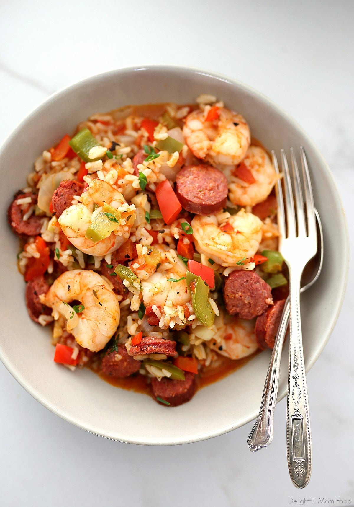 Healthy Jambalaya Recipe With Shrimp And Sausage - Delightful Mom Food