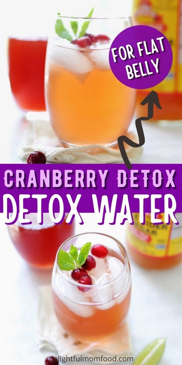 cranberry detox juice drink