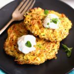 baked zucchini fritters