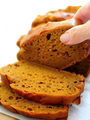Gluten-Free pumpkin bread.