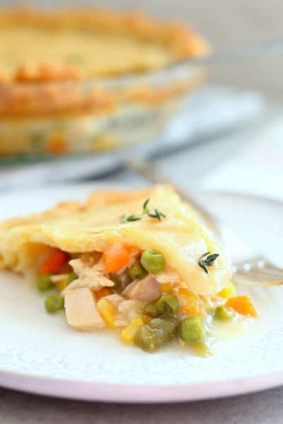 Gluten-free chicken pot pie recipe.