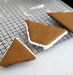 gluten free gingerbread house pieces