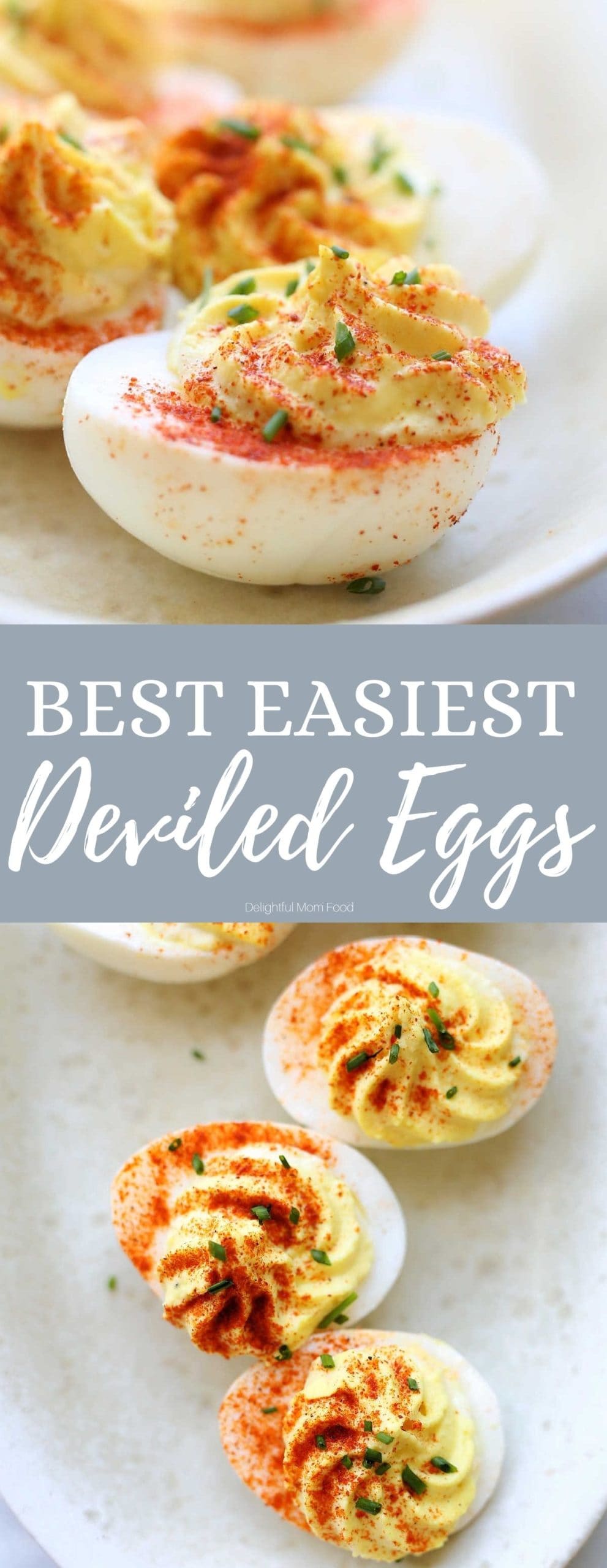 The BEST & Easiest Deviled Eggs Recipe - Delightful Mom Food