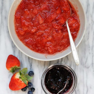Easy Fresh Fruit Compote (Strawberry or Blueberry)