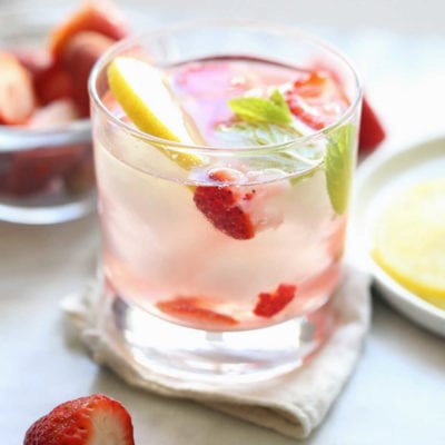 Strawberry Lemon Infused Detox Water