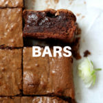 brownie slices on a parchment paper