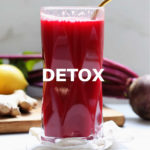 detox beet juice in a glass
