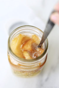jar with bubbles and homeade acv apple cider vinegar