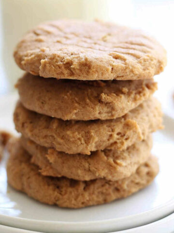 Gluten-free almond butter cookies recipe.