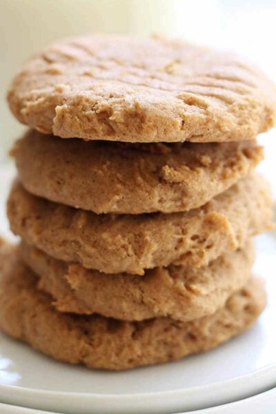 Gluten-free almond butter cookies recipe.
