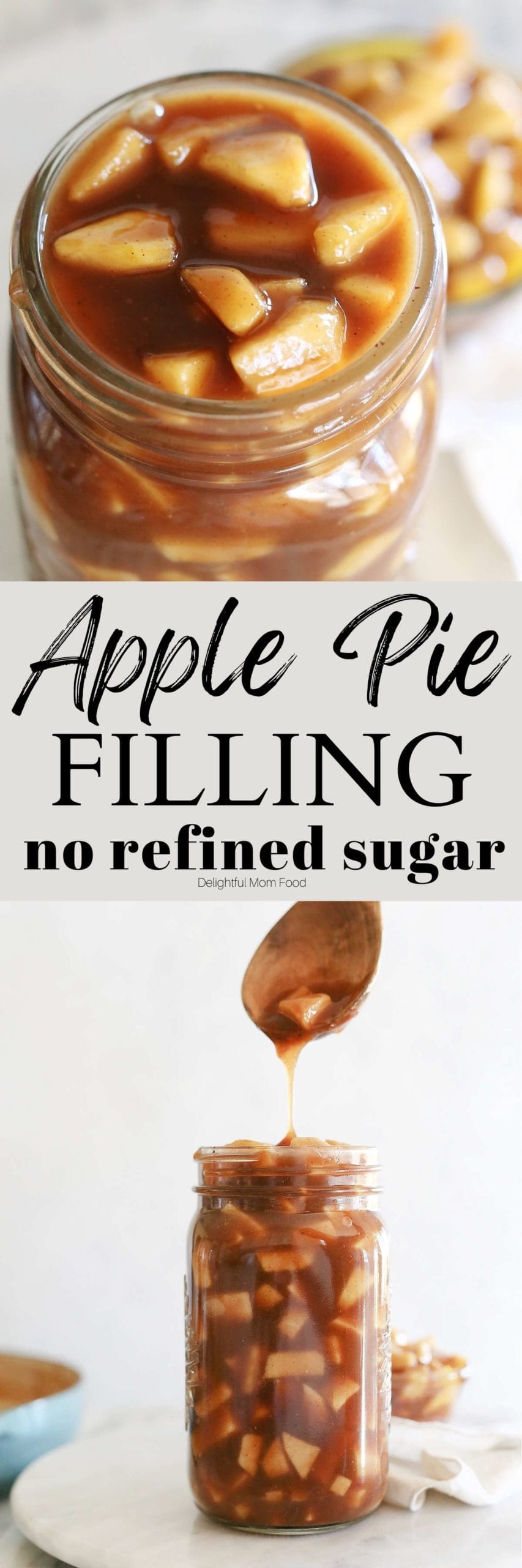 best homemade apple pie filling recipe without refined sugars