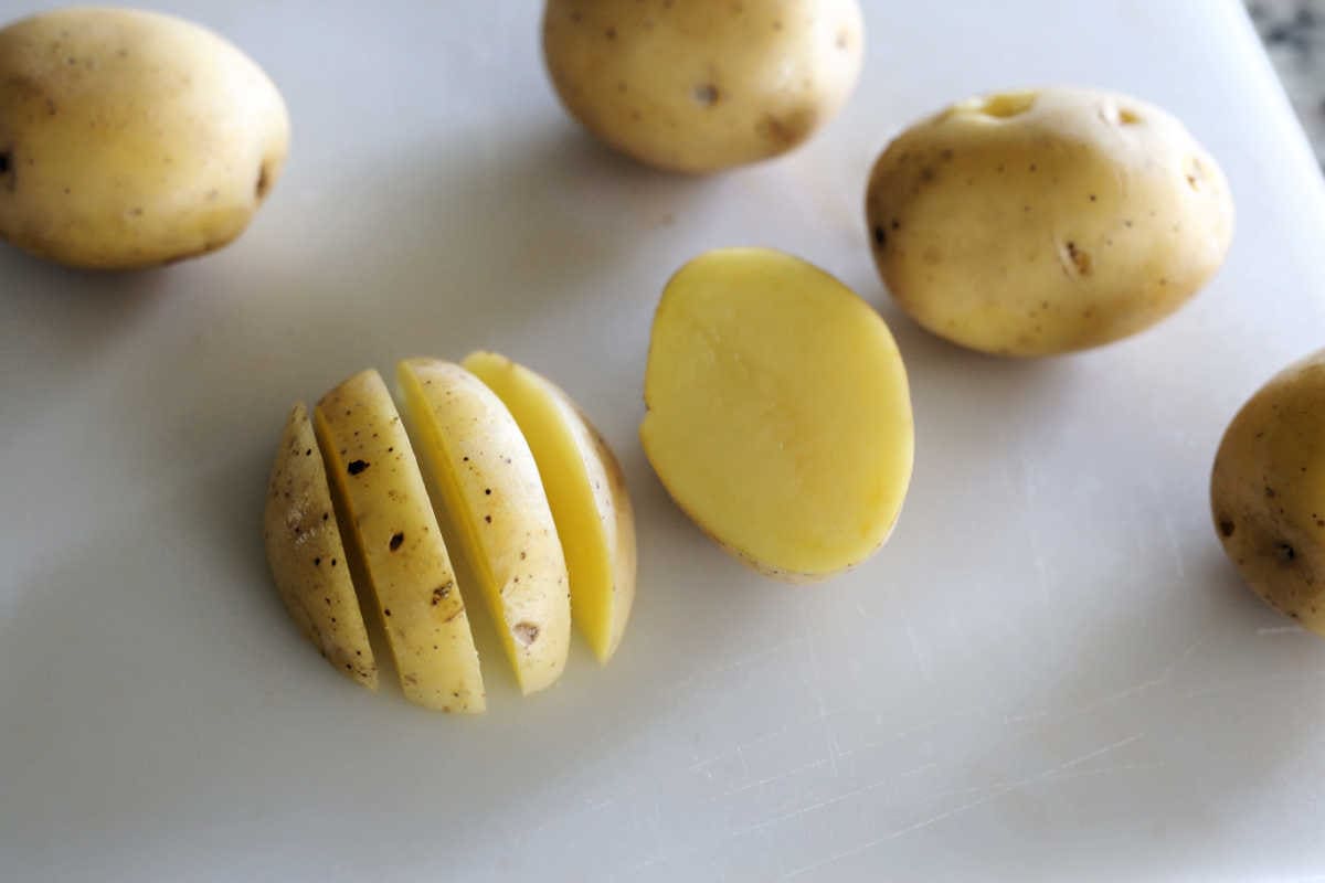 how to slice potatoes into fries