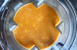 pumpkin soup in the blender