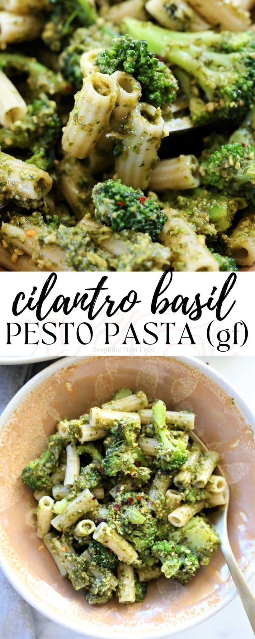 Easy Cilantro Pasta With Broccoli - Delightful Mom Food