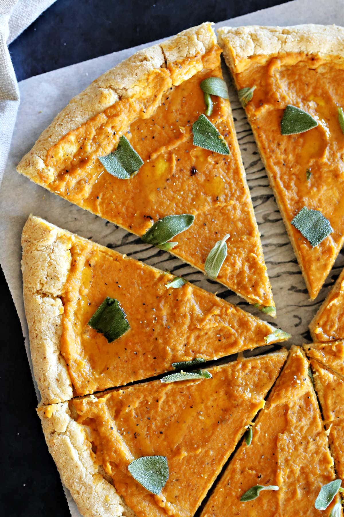 easy aip pizza crust without yeast topped with butternut squash sauce