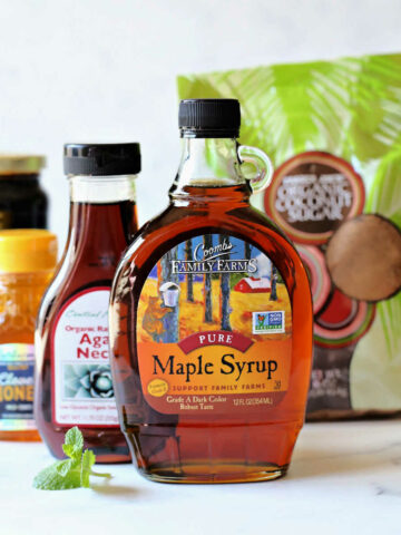 Maple syrup substitute to use in recipes.