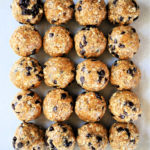 BEST Easy protein balls on a baking pan