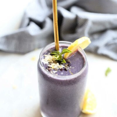 After Workout Smoothie: Blueberry Lemon