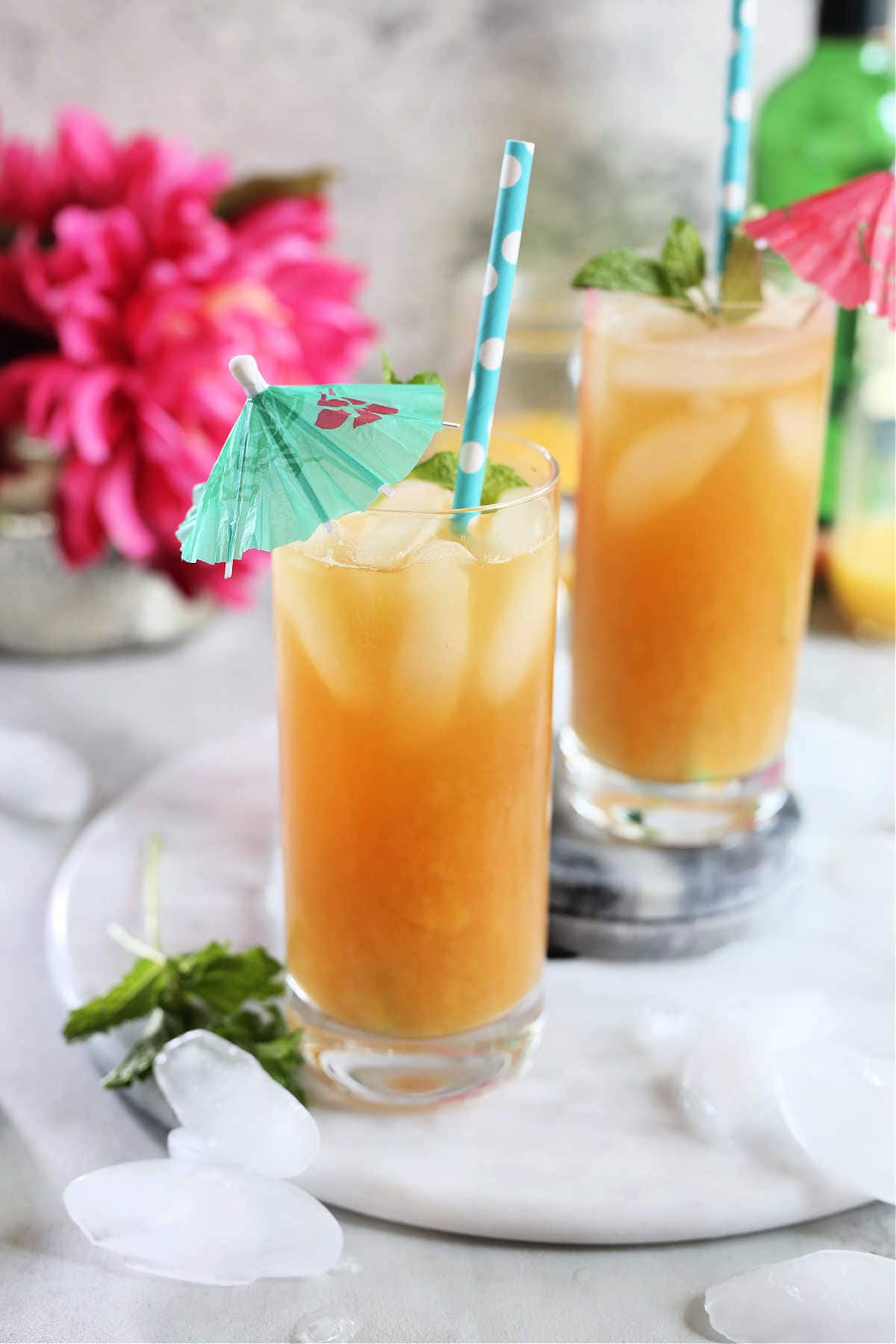 Tropical Mango Black Tea Cocktail
