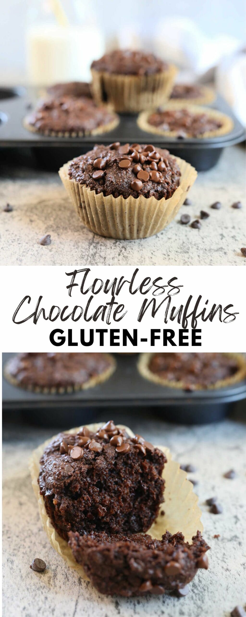 gluten-free flourless chocolate muffins recipe