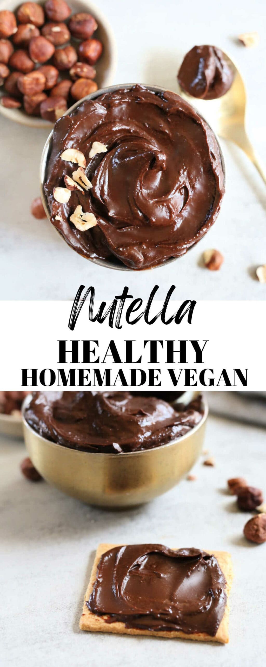 Homemade Nutella vegan healthy recipe