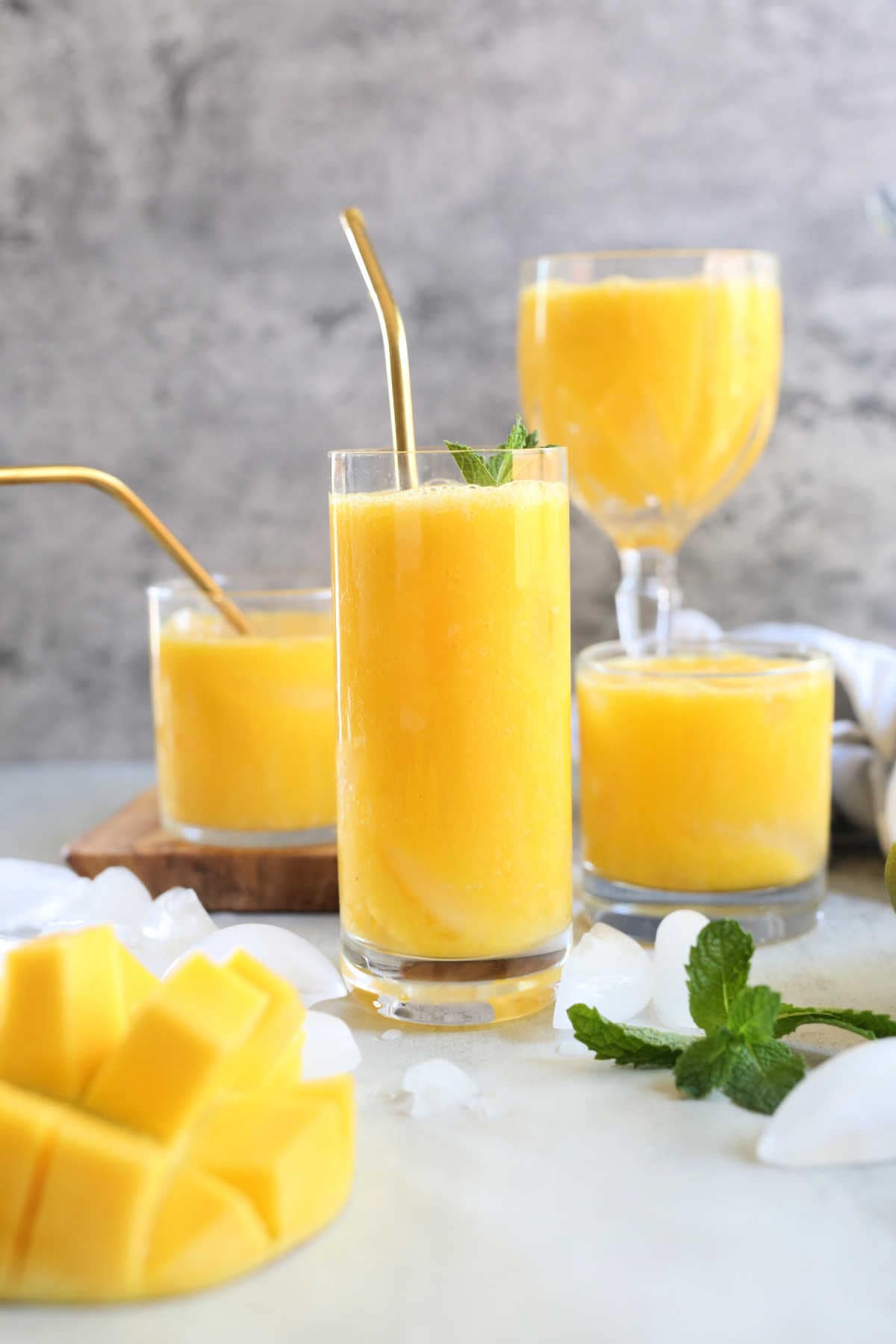 best mango juice recipe from scratch in glasses
